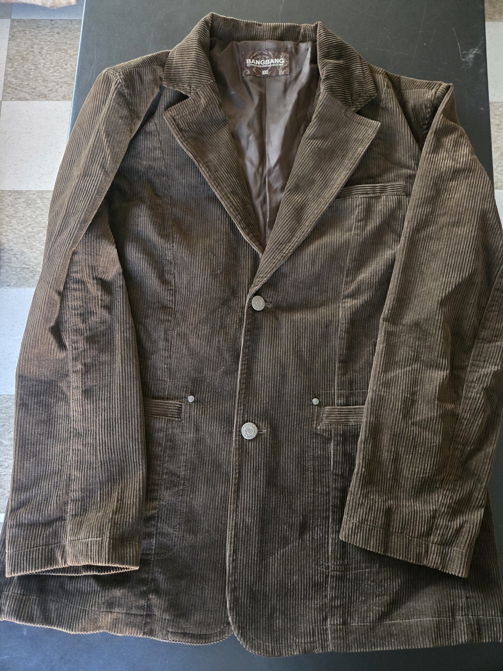 Brown Corduroy Sport Coat Jacket